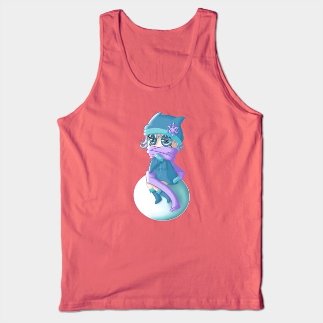 Snowball Girl Tank Top by Cardea Creations